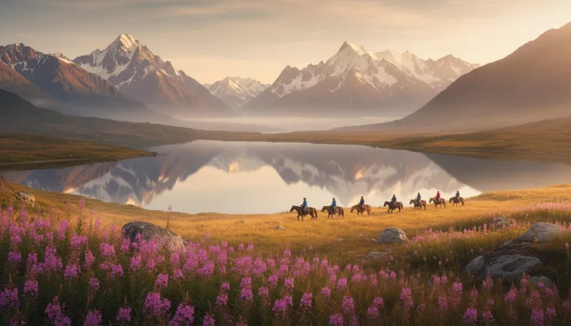Alaska adventure tour terrain. Backdrop for the Adventure Hubs Alaska operator directory