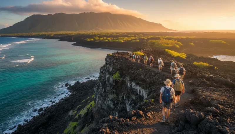 Hawaii adventure tour terrain. Backdrop for the Adventure Hubs Hawaii operator directory
