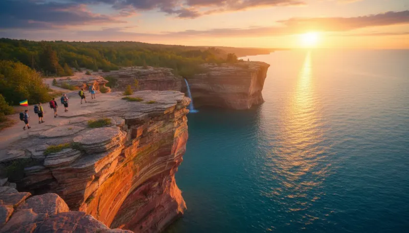 Michigan adventure tour terrain. Backdrop for the Adventure Hubs Michigan operator directory