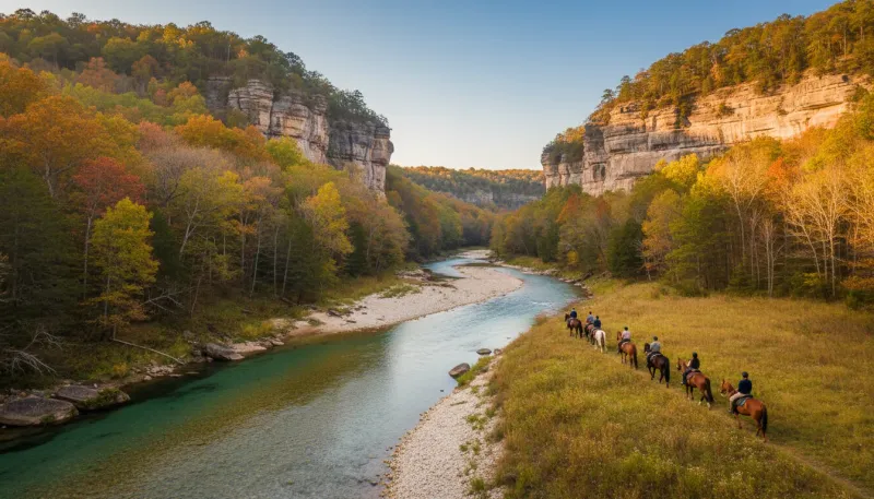 Missouri adventure tour terrain. Backdrop for the Adventure Hubs Missouri operator directory