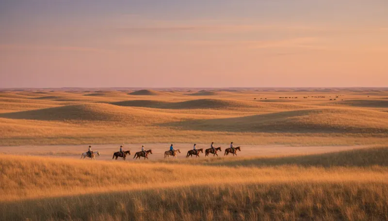 Nebraska adventure tour terrain. Backdrop for the Adventure Hubs Nebraska operator directory