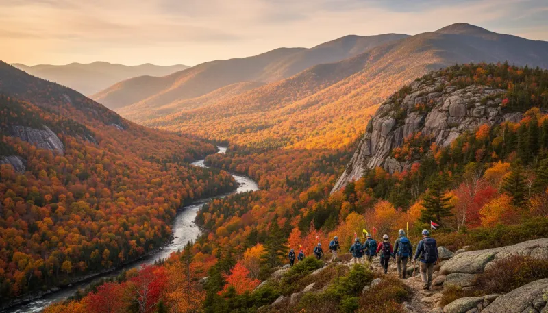 New Hampshire landscape, backdrop for the Adventure Hubs Gorham directory
