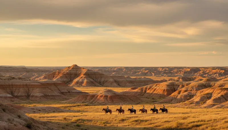 North Dakota adventure tour terrain. Backdrop for the Adventure Hubs North Dakota operator directory