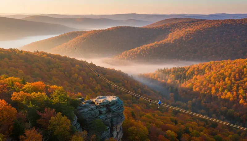Pennsylvania adventure tour terrain. Backdrop for the Adventure Hubs Pennsylvania operator directory