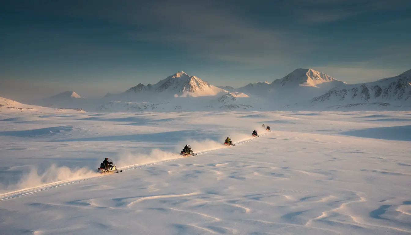 Snowmobile Tours: Guided snowmobile tours through winter backcountry and mountain terrain.