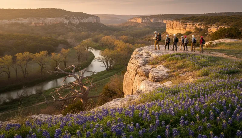 Texas adventure tour terrain. Backdrop for the Adventure Hubs Texas operator directory