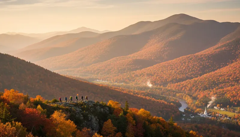 Vermont adventure tour terrain. Backdrop for the Adventure Hubs Vermont operator directory